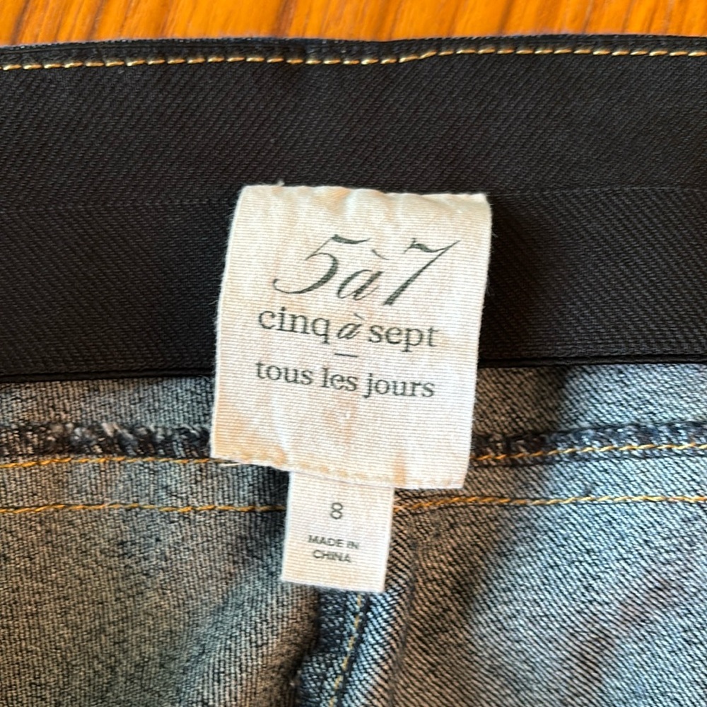Cinq a Sept 5a’7 Loren Denim pant Size 8 - Picture 9 of 11